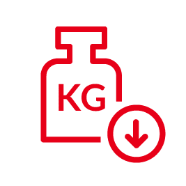 Advantage of weight savings