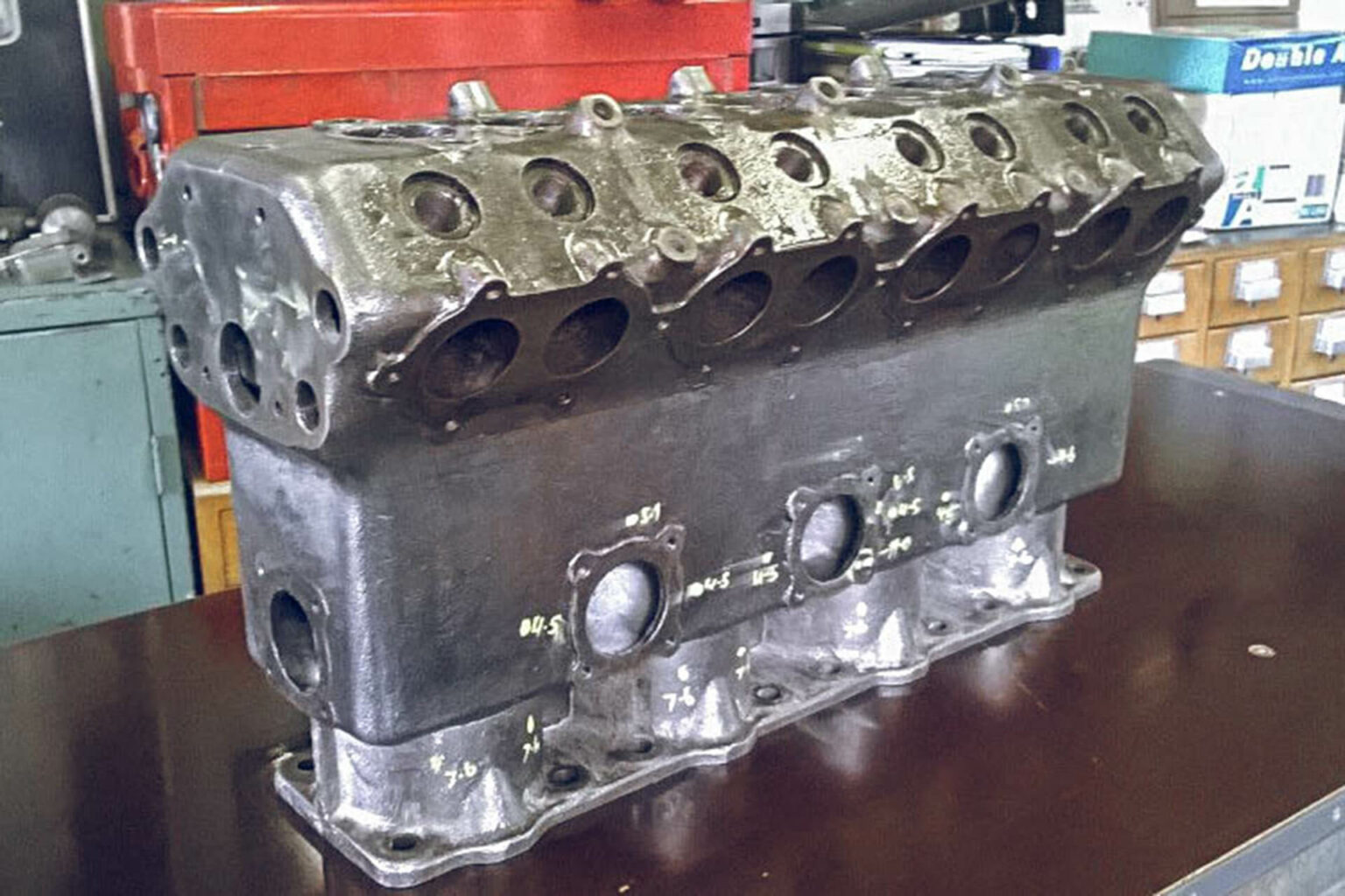 3D printed sand mould for a vintage car engine block voxeljet