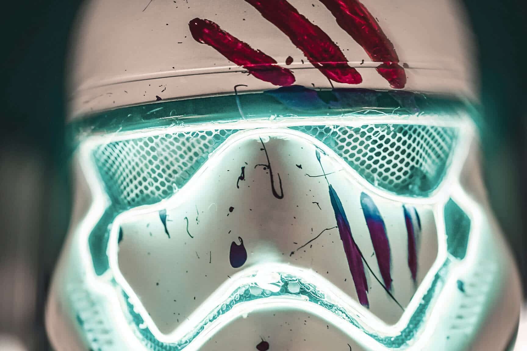 3D printed Stormtrooper helmet from voxeljet