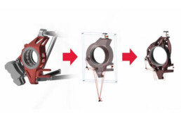 Topology optimization through 3D printing from voxeljet