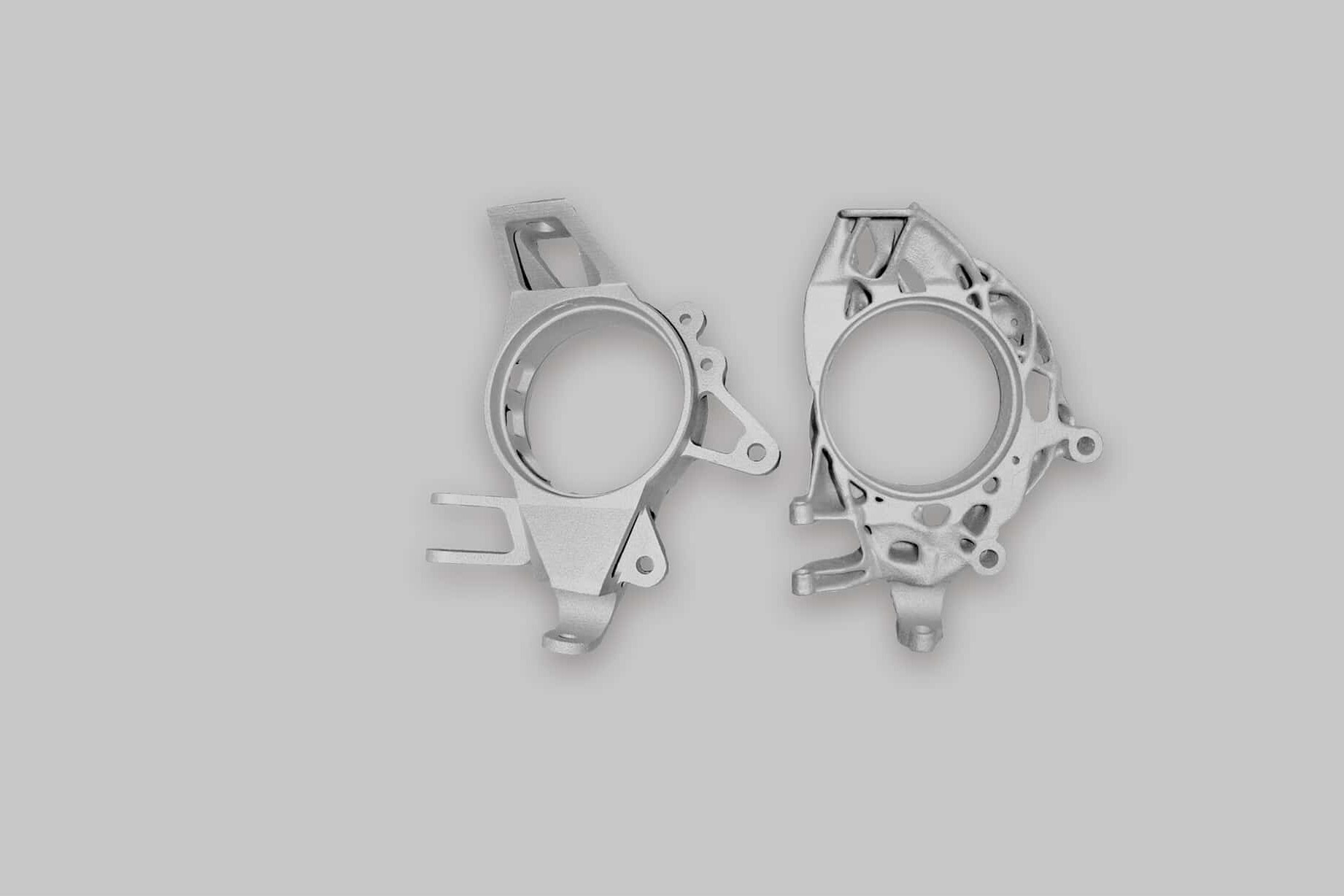 Wheel carrier castings from voxeljet