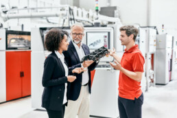 Training for 3D printing from voxeljet