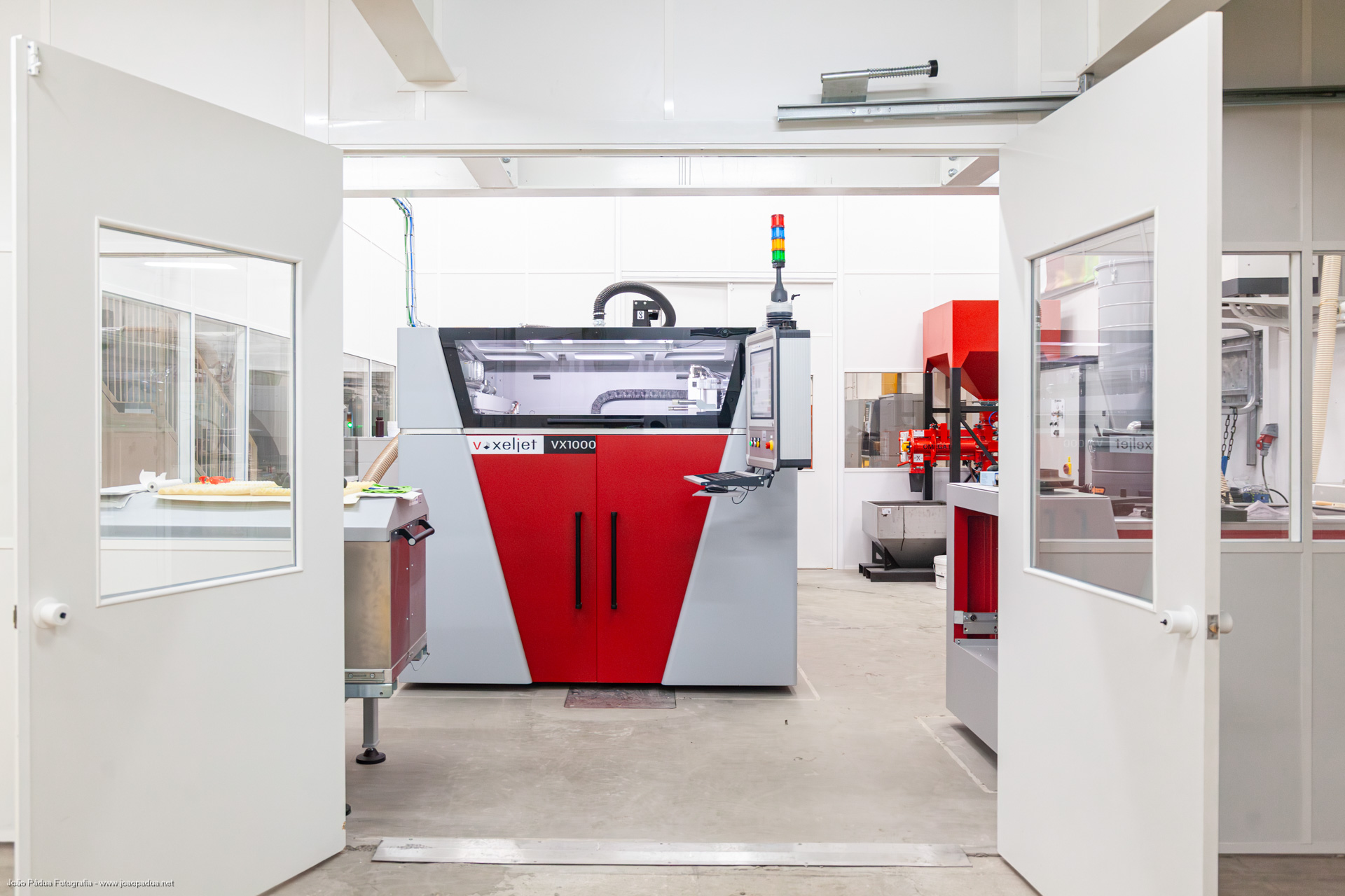 A 3D printer for sand molds and cores located at CINFU in Portugal
